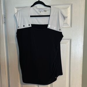 Calvin Klein Black and White Women's Top